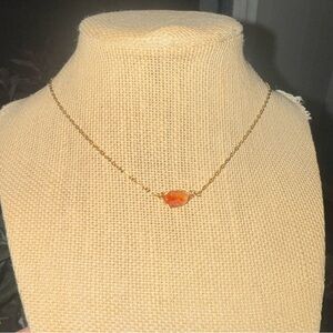 Orange fire opal made in